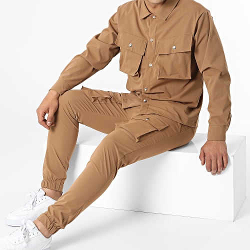 Ensemble Veste Jogger Pant Camel