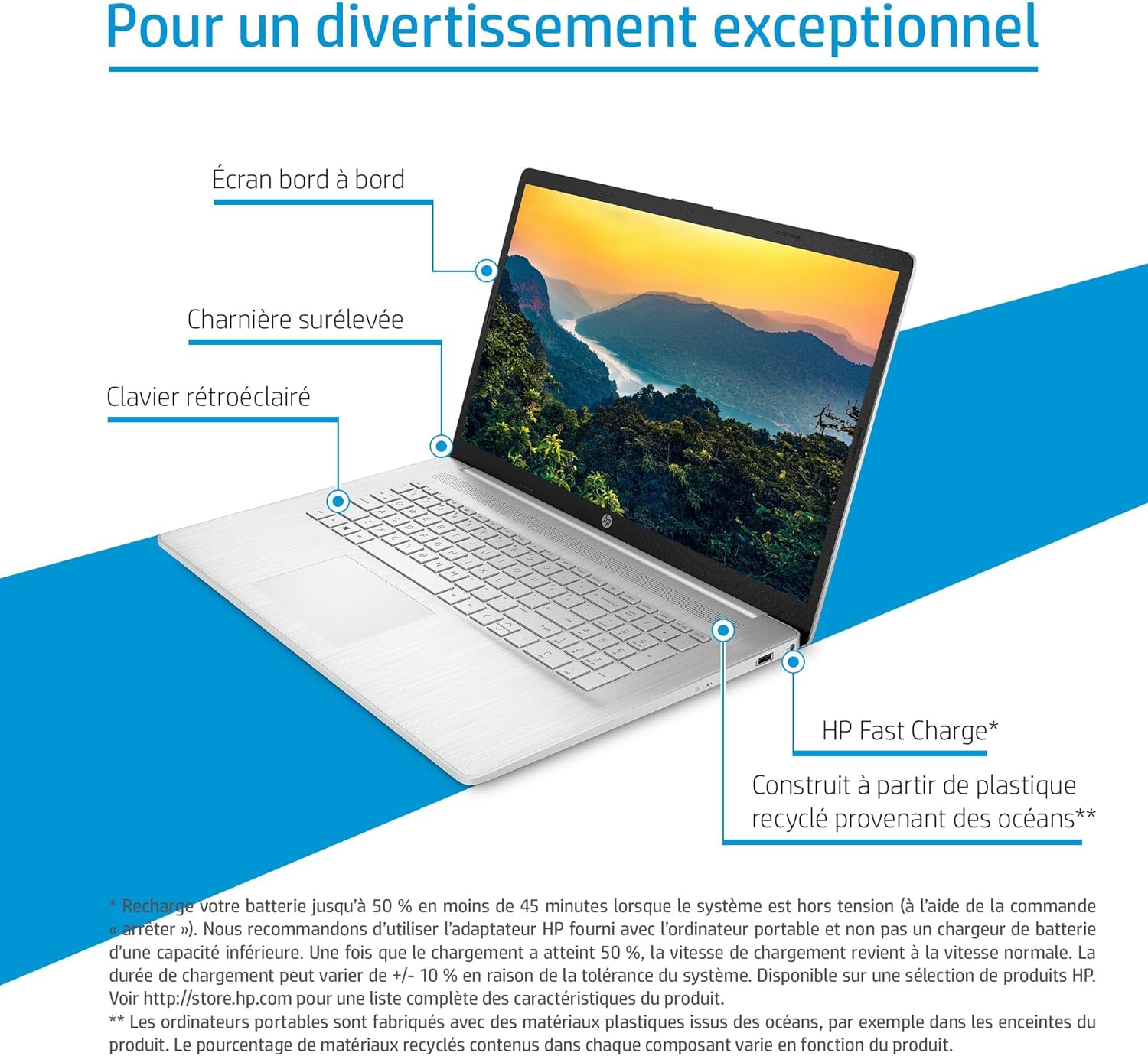 HP 17-cp2003sf Ordinateur Portable 17,3