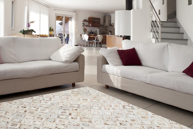 calo-deluxe Fellteppich »Scarllet 110« rechteckig 8 mm Höhe echtes Rinderfell, Wohnzimmer