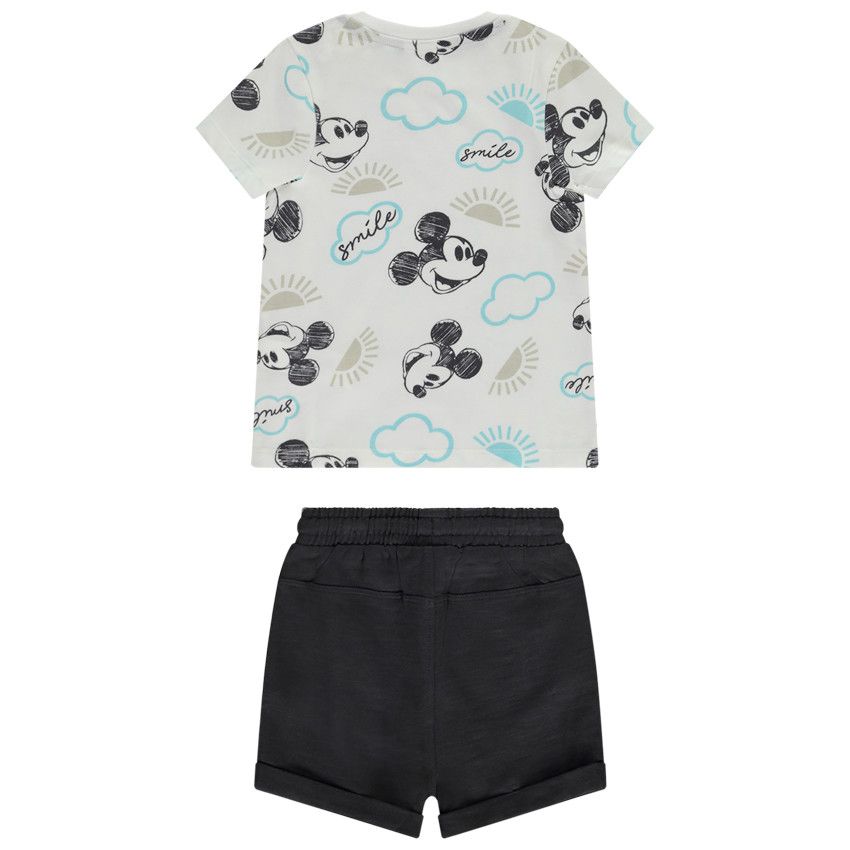 Ensemble 2 pièces Mickey Disney pour bébé garçon - Ecru