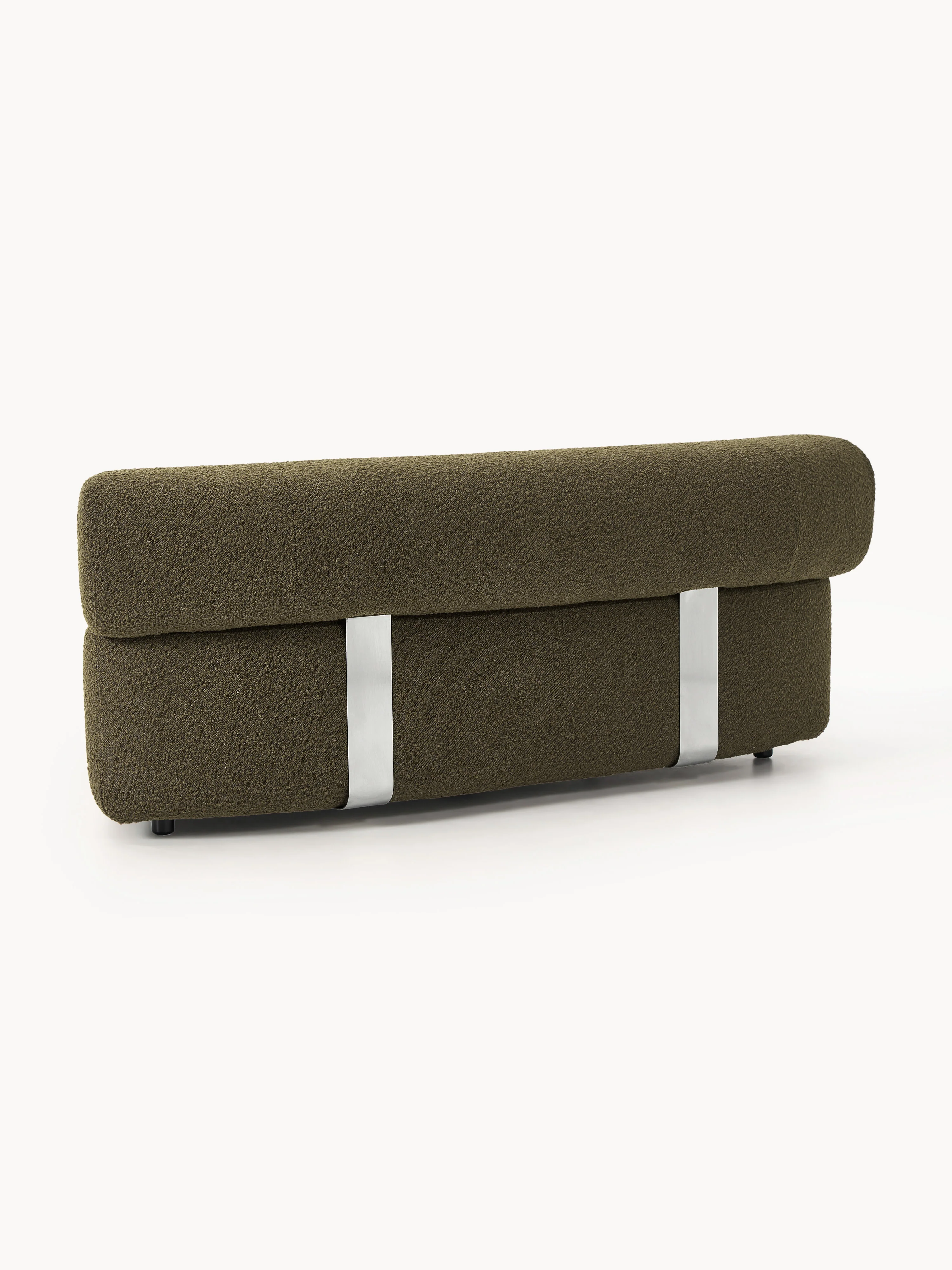 Ronde bouclé hoekmodule Anton