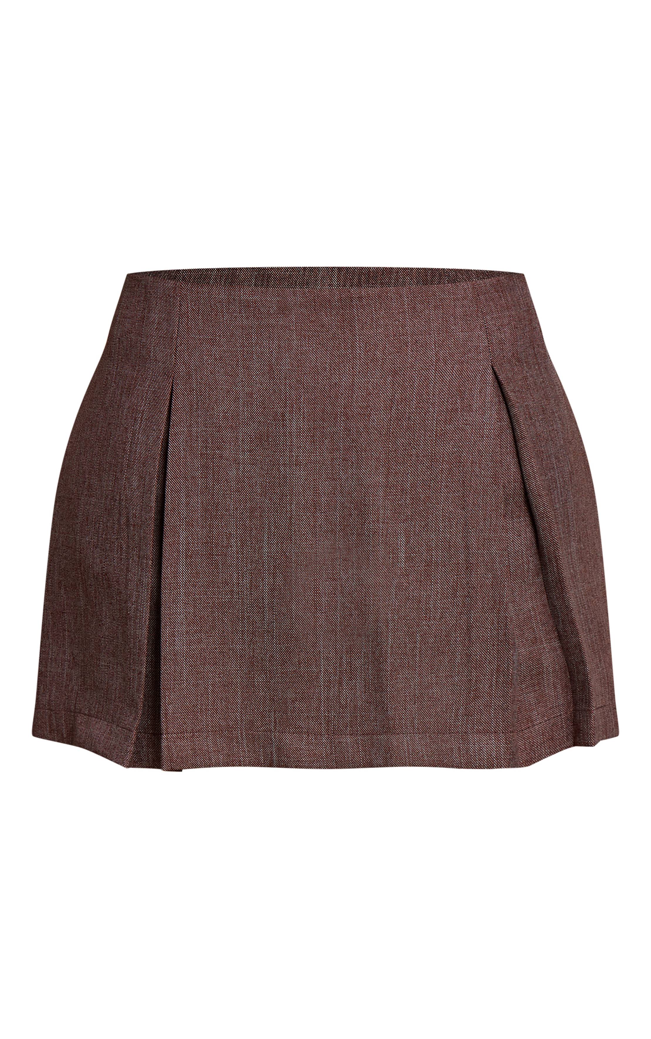 Light Brown Mini-jupe Ajustée