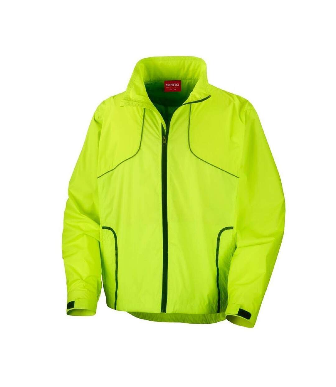 veste coupe-vent imperméable cycliste running S185X - jaune citron