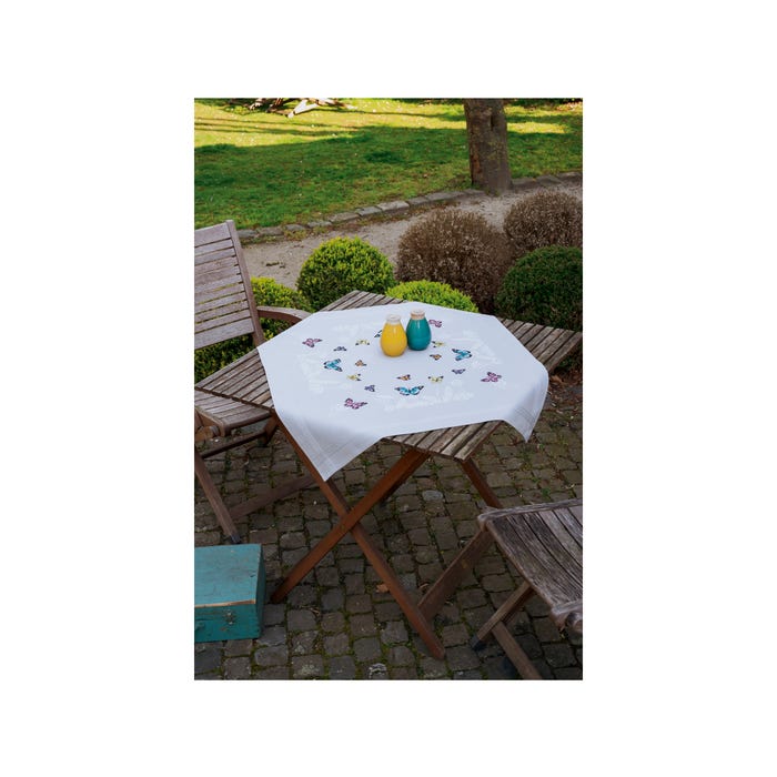 Vervaco-Borduurpakket tafelkleed vlinderdans