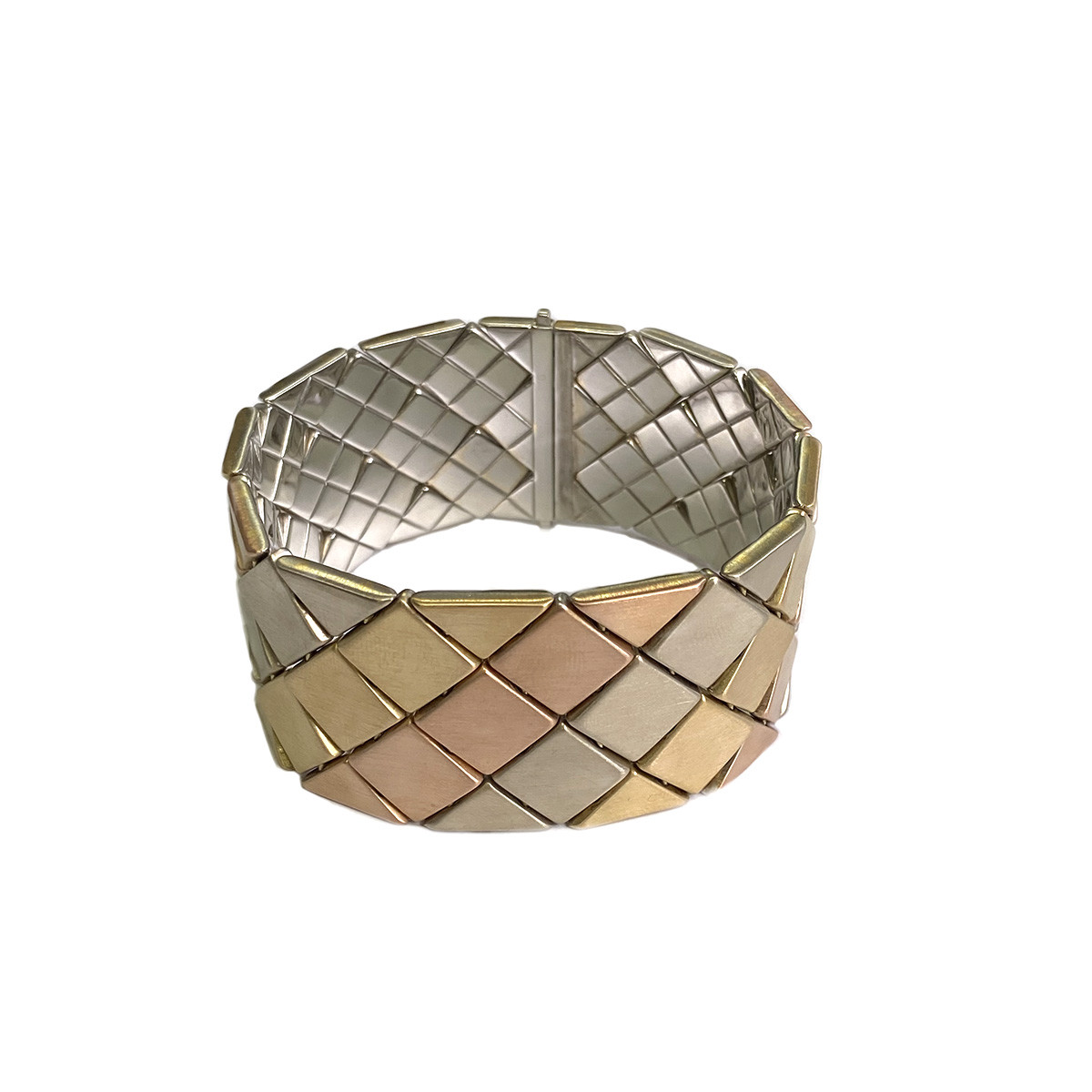 Bracelet d'occasion 3 ors 750 maille fantaisie 18,5 cm