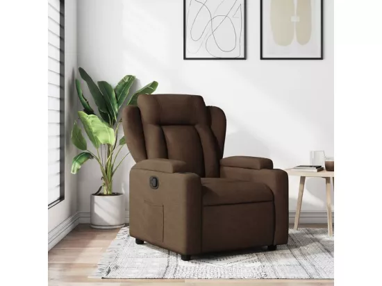 Fauteuil inclinable Marron Tissu
