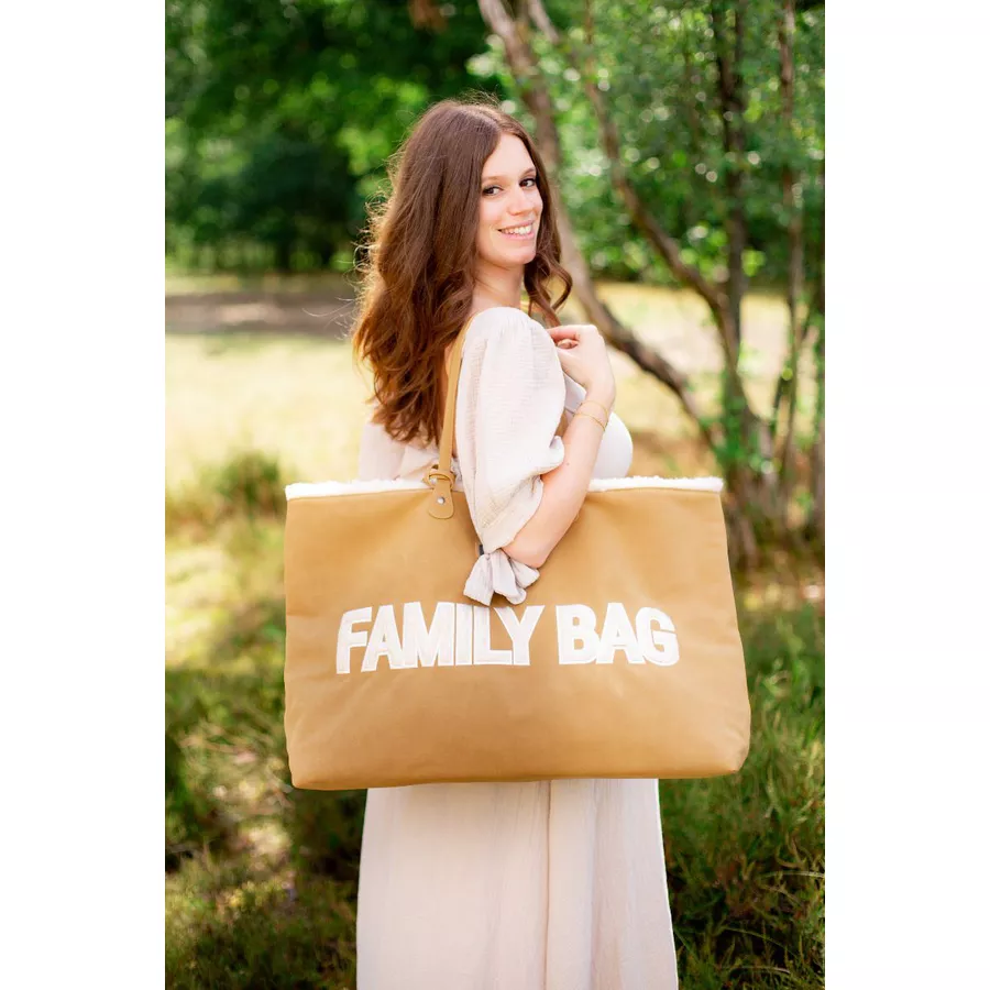 CHILDHOME Family Bag Velours braun