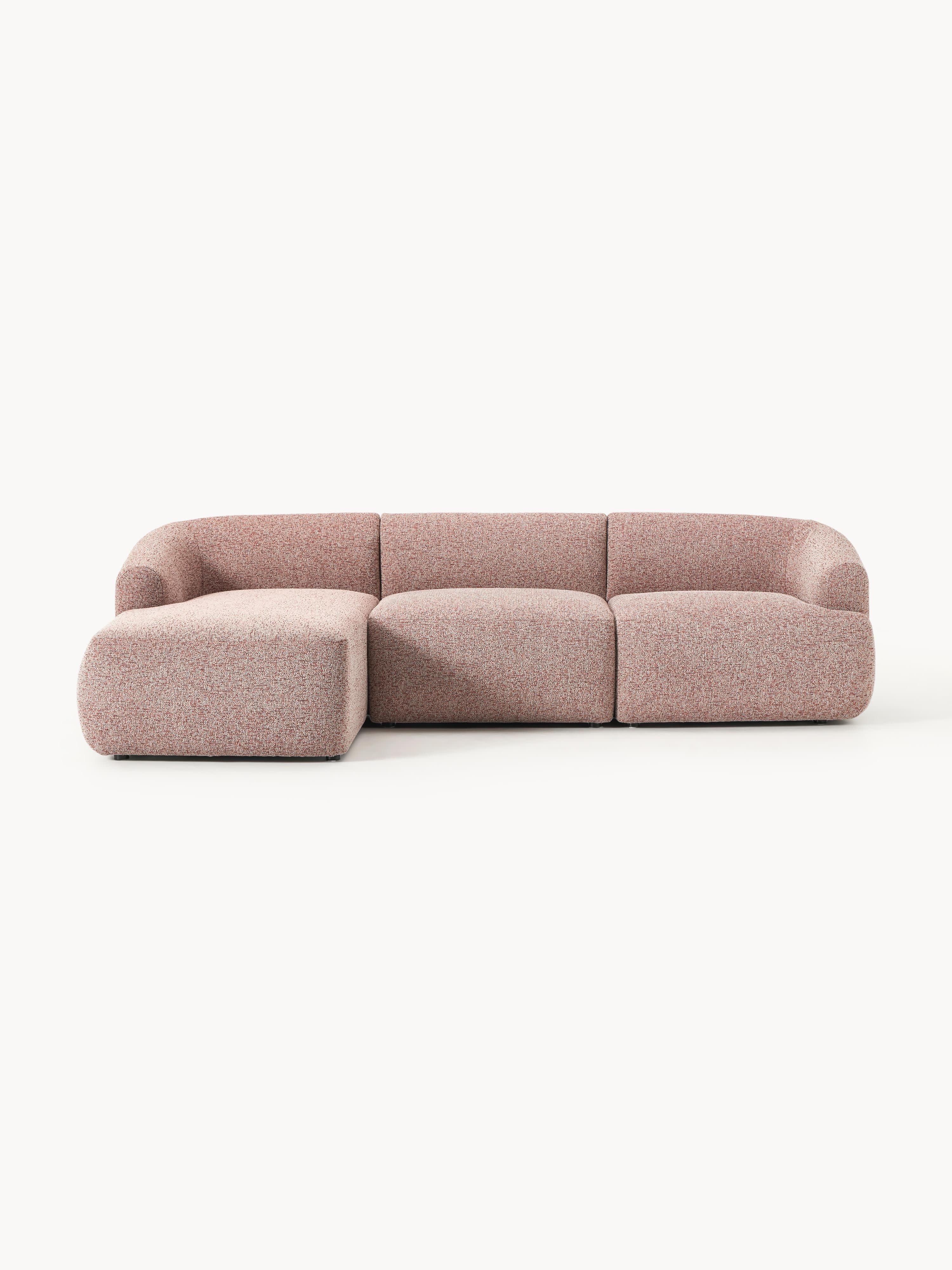 Modulaire bouclé hoekbank Sofia (3-zits)
