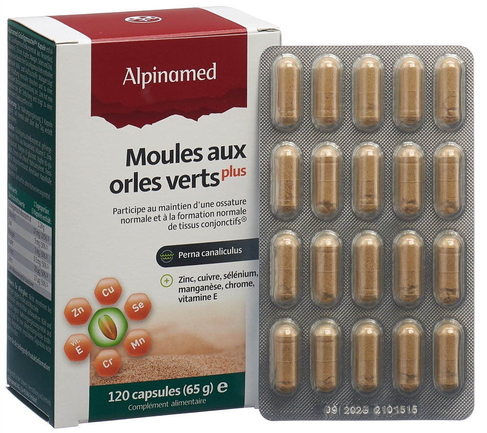 ALPINAMED Grünlippmuschel Plus<br>120 Stück, Kapsel