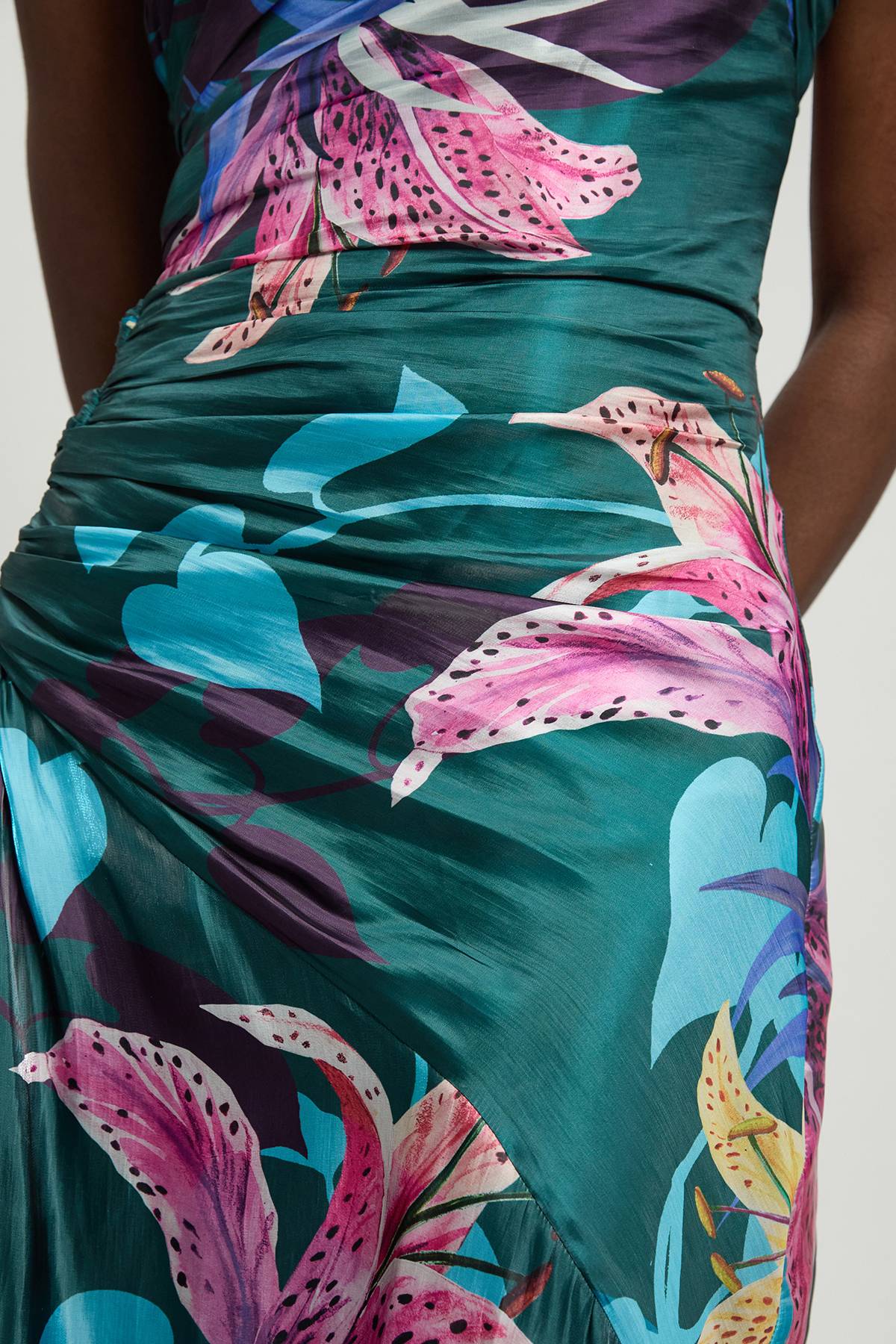 KarenMillen Robe Longue Tissée À Imprimé Floral Métallisé Petite