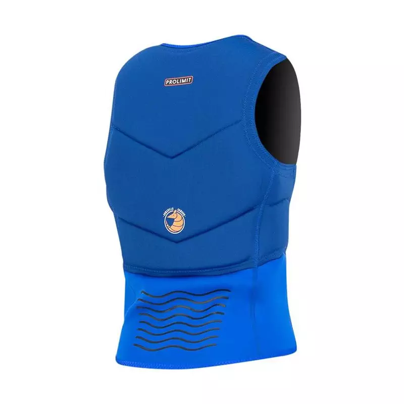 Gilet impact kitesurf/windsurf PROLIMIT Fusion Slider Vest Half Padded Frontzip Navy/Orange