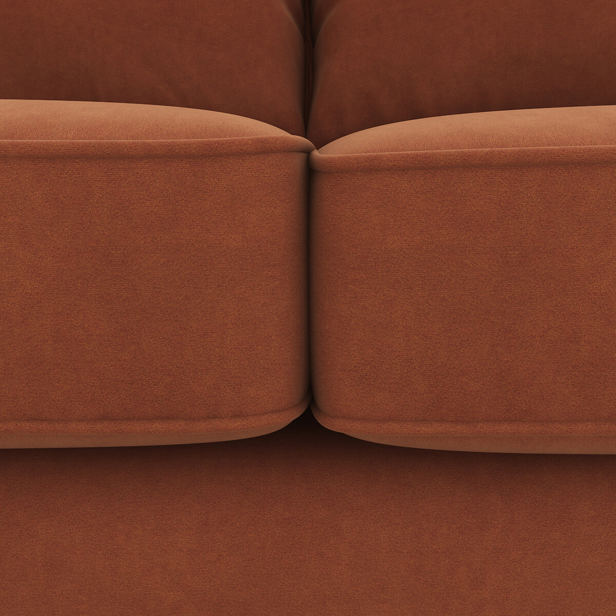 LA REDOUTE INTERIEURS<br>Sofá de veludo de 3, 4 ou 5 lugares, Topim