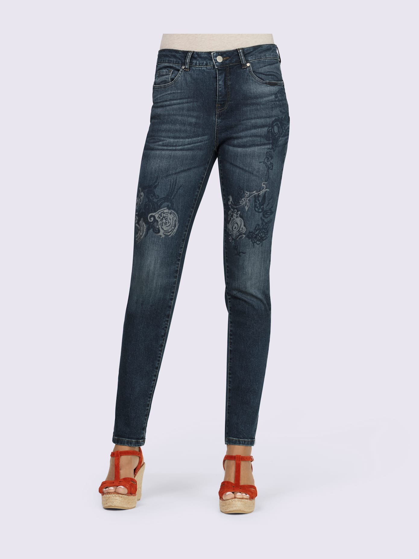 Jean détails en paisley