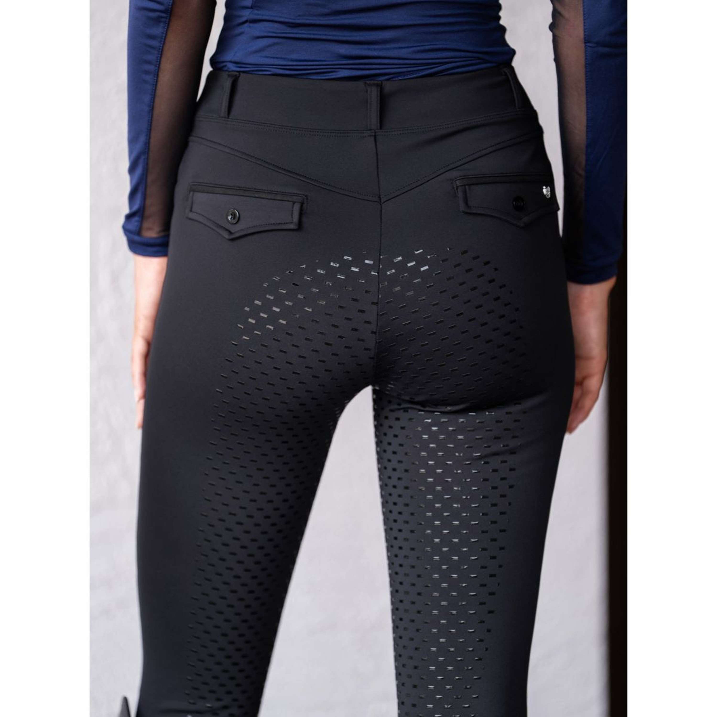 Equestrian Stockholm Rijlegging Premium Full Grip Zwart