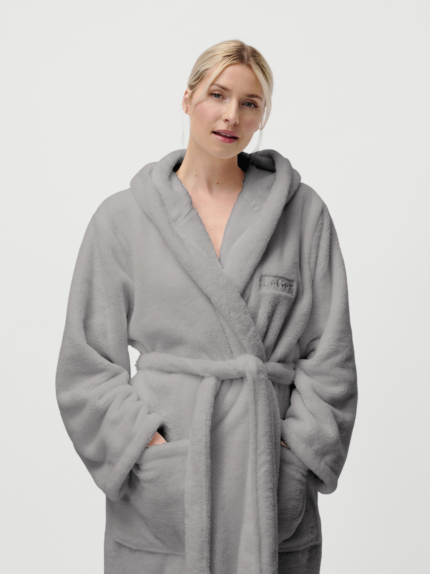 LeGer Home by Lena Gercke Unisex-Bademantel »Lovina, ideal für Sauna & Spa, Hotelbademantel, Morgenmantel«, 1 Stk. kuschelig weicher Fleece, plüsch, für Damen und Herren, XS-3XL
