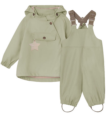 Mini A Ture Regenkleidung m. Träger - PU - MatWainis - Tee Green