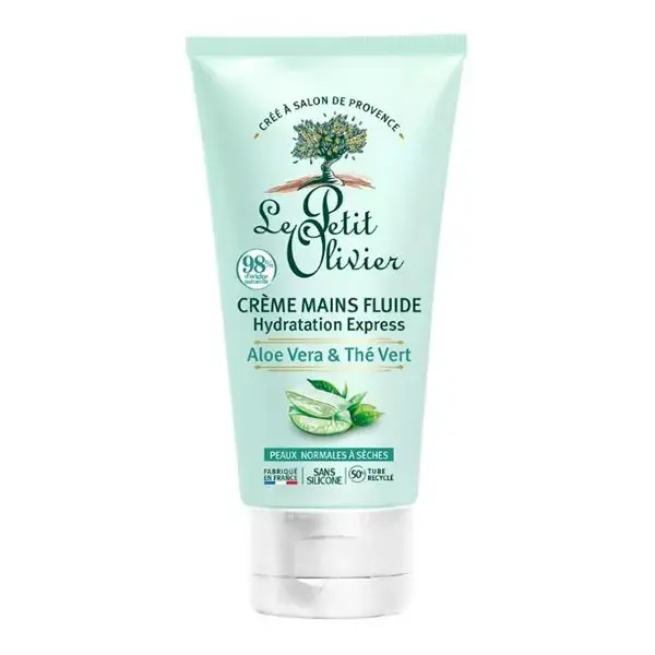 Le Petit Olivier - Creme Hidratante Express para as Mãos - Aloe Vera e Chá Verde 75ml