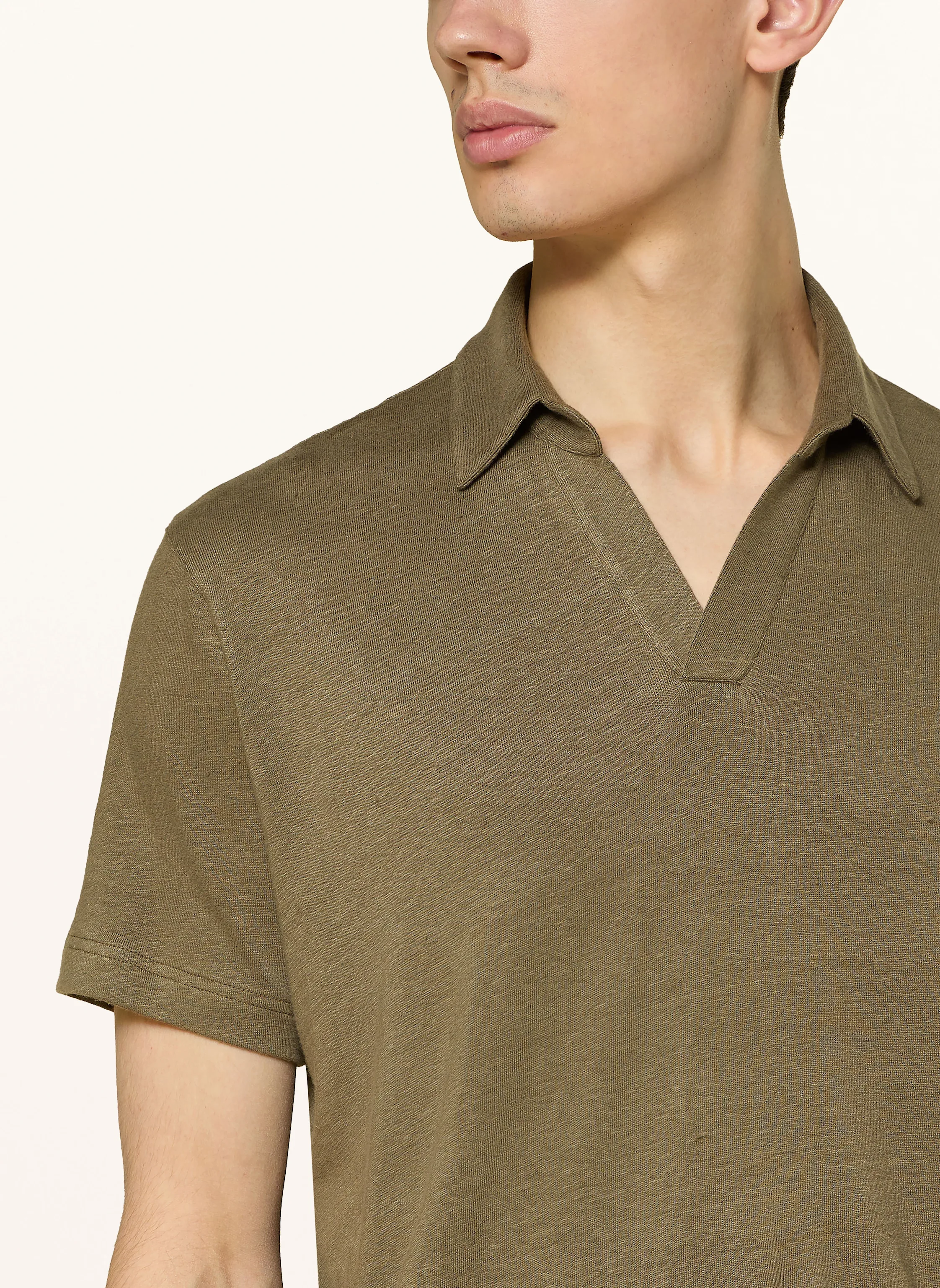 Stefan Brandt Jersey-Poloshirt aus Leinen