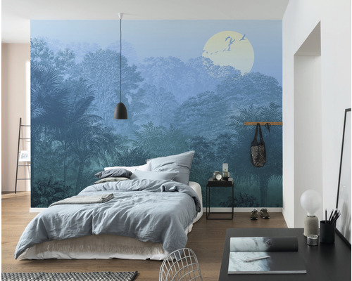 Fotobehang vliesbehang INX8-052 Ink Deep in the Jungle 8 stuks 400x280cm