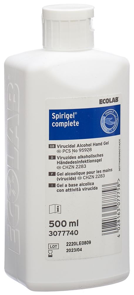 Spirigel COMPLETE viruzides Händedesinfektionsgel Gel Fl 500 ml