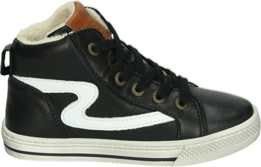 Develab 45667~~~~~~~~~~~~~~~~~~~~~~~~~ JongensHalf-hoogKindersneakers Zwart