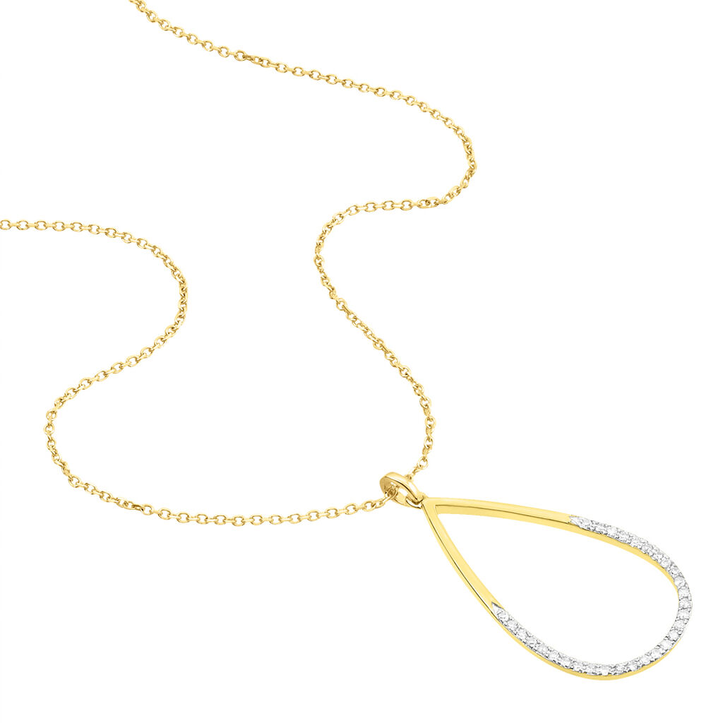 Collier Or Jaune Diamant