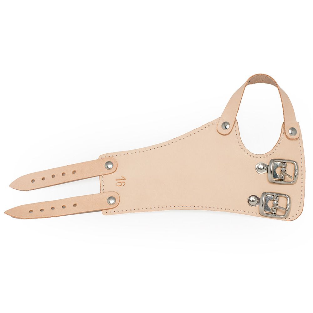 FRANK® Handgelenkriemen aus Leder mit 2 Schnallen Gr. 19 links