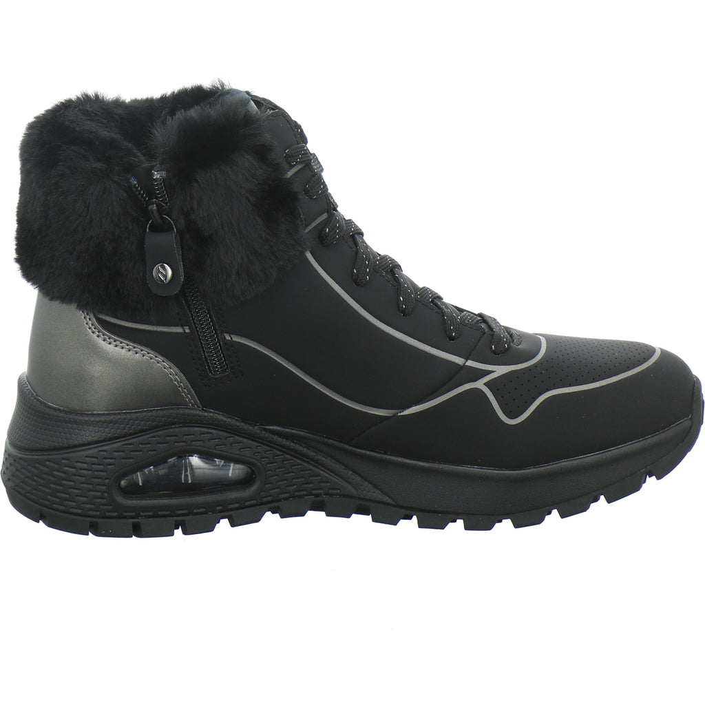 Skechers Stiefel Damen UNO Schwarz