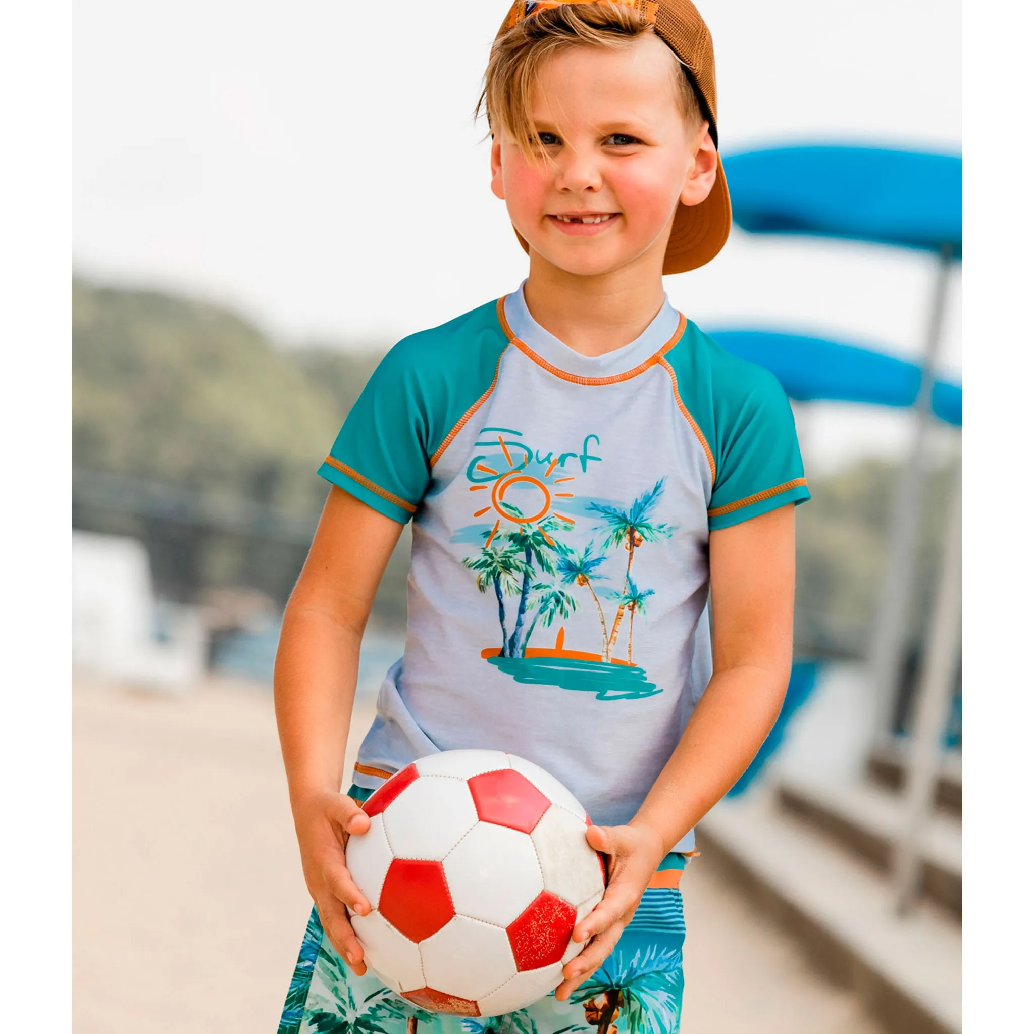 Deux par Deux T-shirt Maillot Palmier 2-6ans