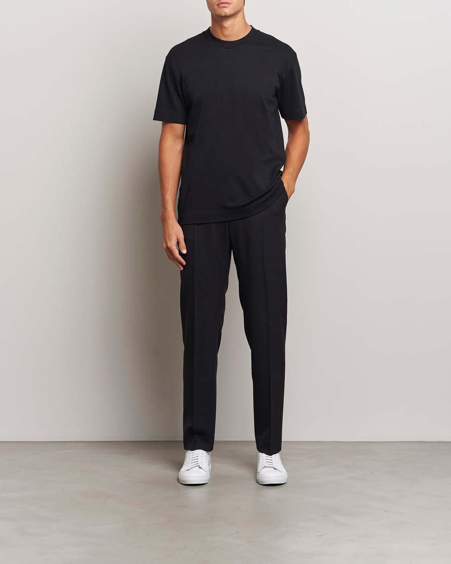 Sunspel Heavy Weight Supima Cotton T-Shirt Black