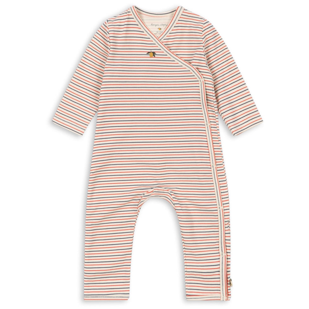 Køb Konges Sløjd Stripe Tricolore Petit Basic Newborn Heldragt Gots