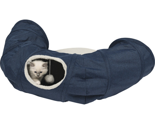 Kattenspeeltje, kattentunnel Catit 79 x 68 x 28 cm blauw