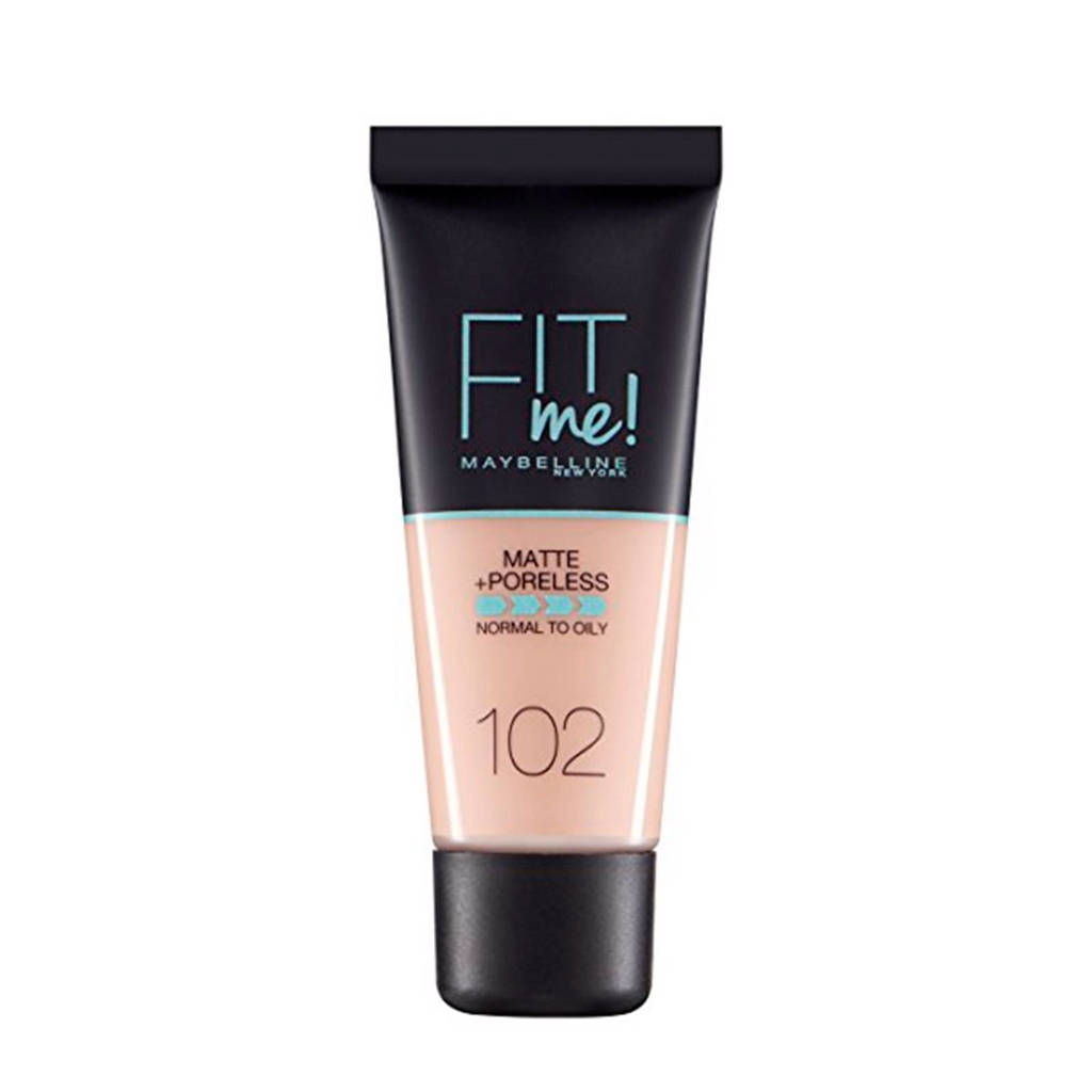 Dekkend maar blend niet fijnFit Me! Matte + Poreless liquid foundation - 102 Fair