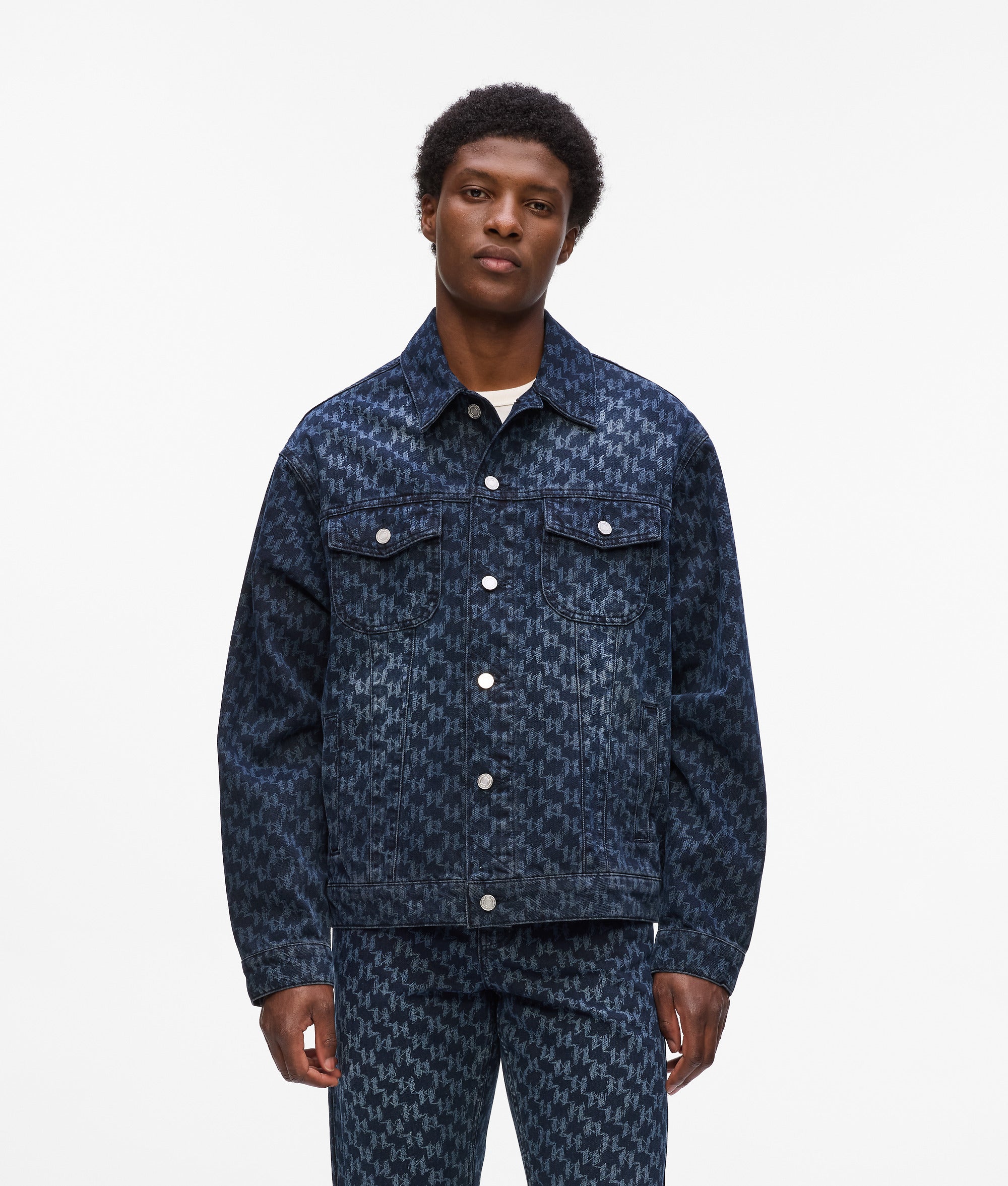 All-over Monogram spijkerjas