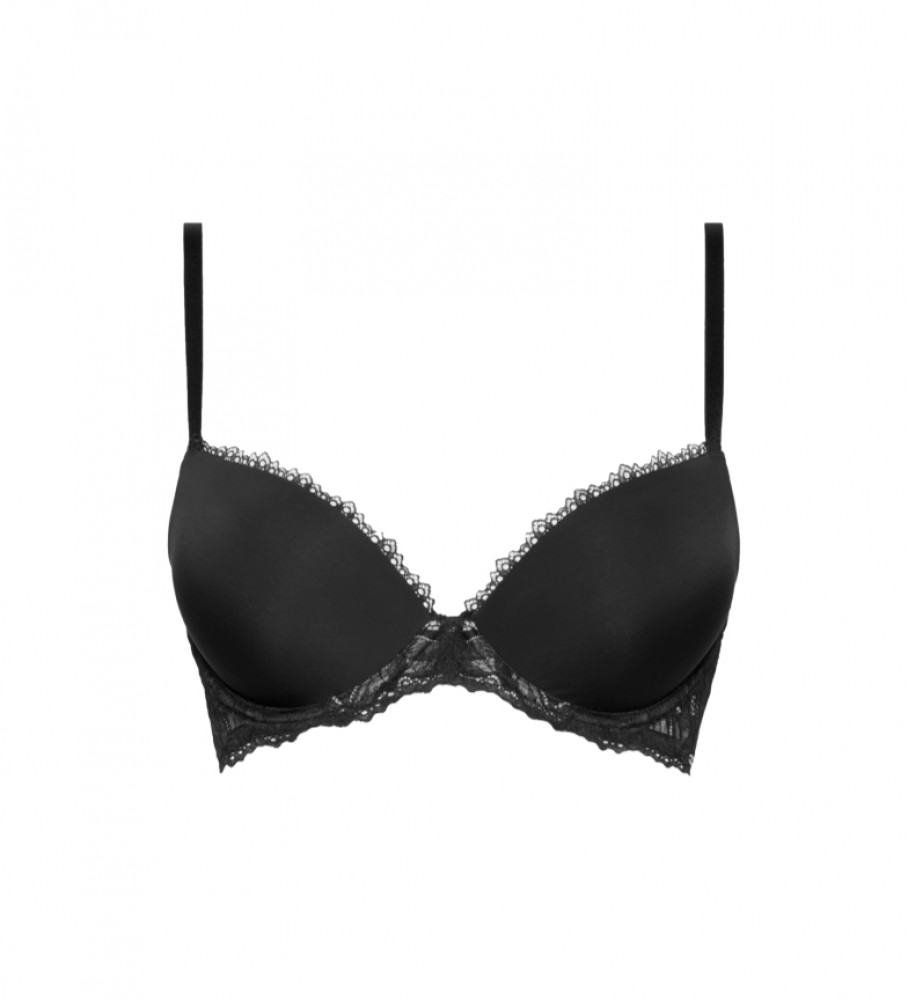 Sutiã invisível push-up Calvin Klein Seductive Comfort preto