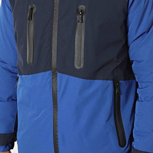 Veste Zippée Capuche Bleu Roi