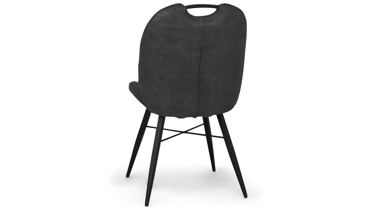 Eetkamerstoel Luxor Antraciet Eva B53 x D65 x H92 cm