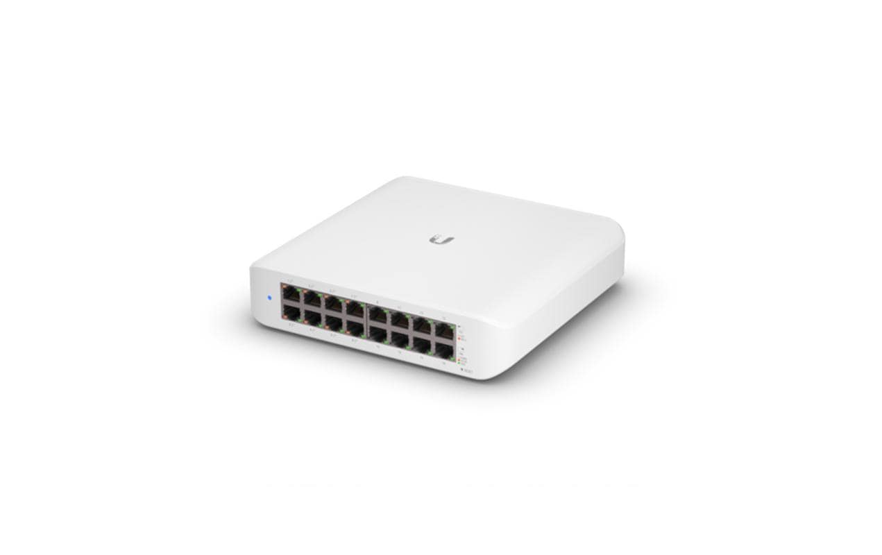 PoE+ Switch UniFi USW-Lite-16-PoE 16 Port<br>UniFi USW Lite PoE 802.3af/at 16-Port Gigabit Switch mit Layer2 Funktionen