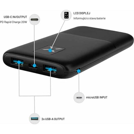 Fixed Zen powerbank 20 W - sort