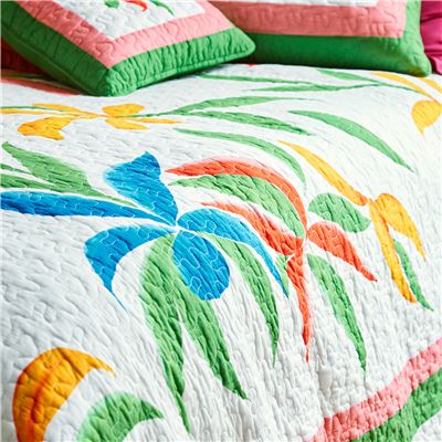 Boutis motif feuilles