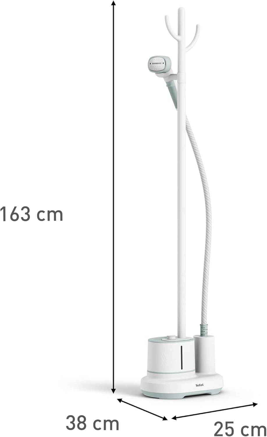 Tefal IT3274 Origin Home Stand-Dampfglätter | 42 g/Min. Dampfleistung | auffrischen und desinfizieren | 3 Dampfstufen | einsatzbereit in 45 Sek. | 1,4 Liter | Weiß/Eukalyptus