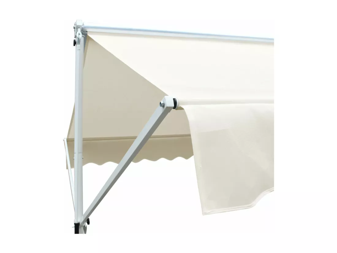 Auvent sur pied 4x3 m Crème