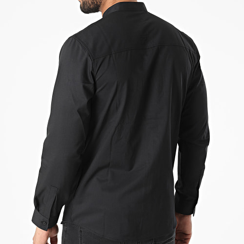 Chemise Manches Longues Col Mao J530 Noir