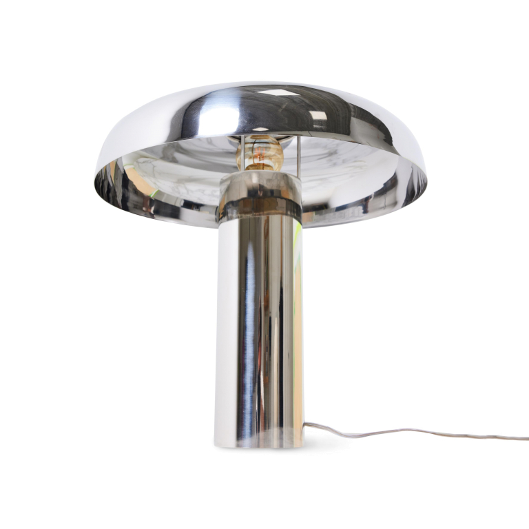 HKliving Mushroom tafellamp chrome