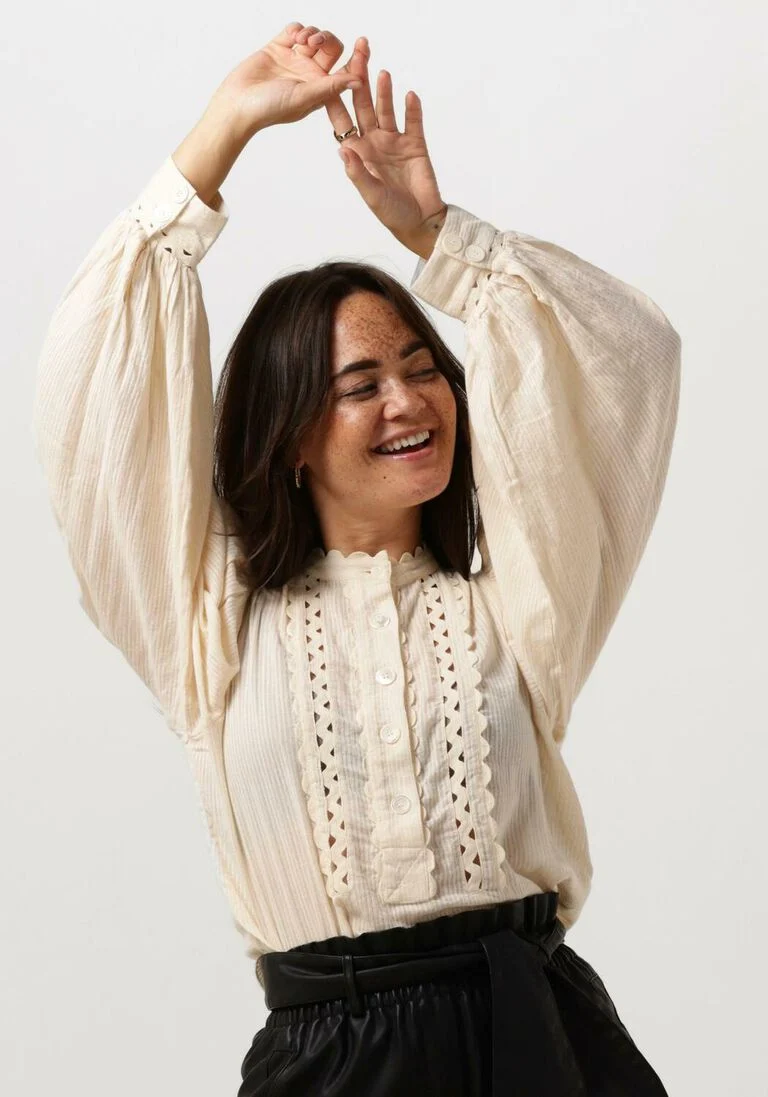 ANTIK BATIK ecru antik batik blouse aya blouse