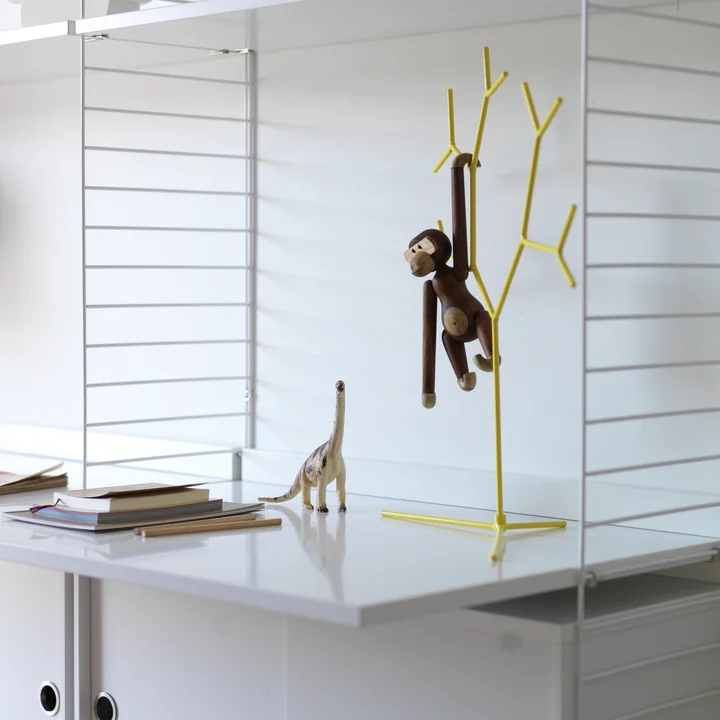String - Vitrinenschrank mit Schiebetüren in Glas 78 x 30 cm, weiss