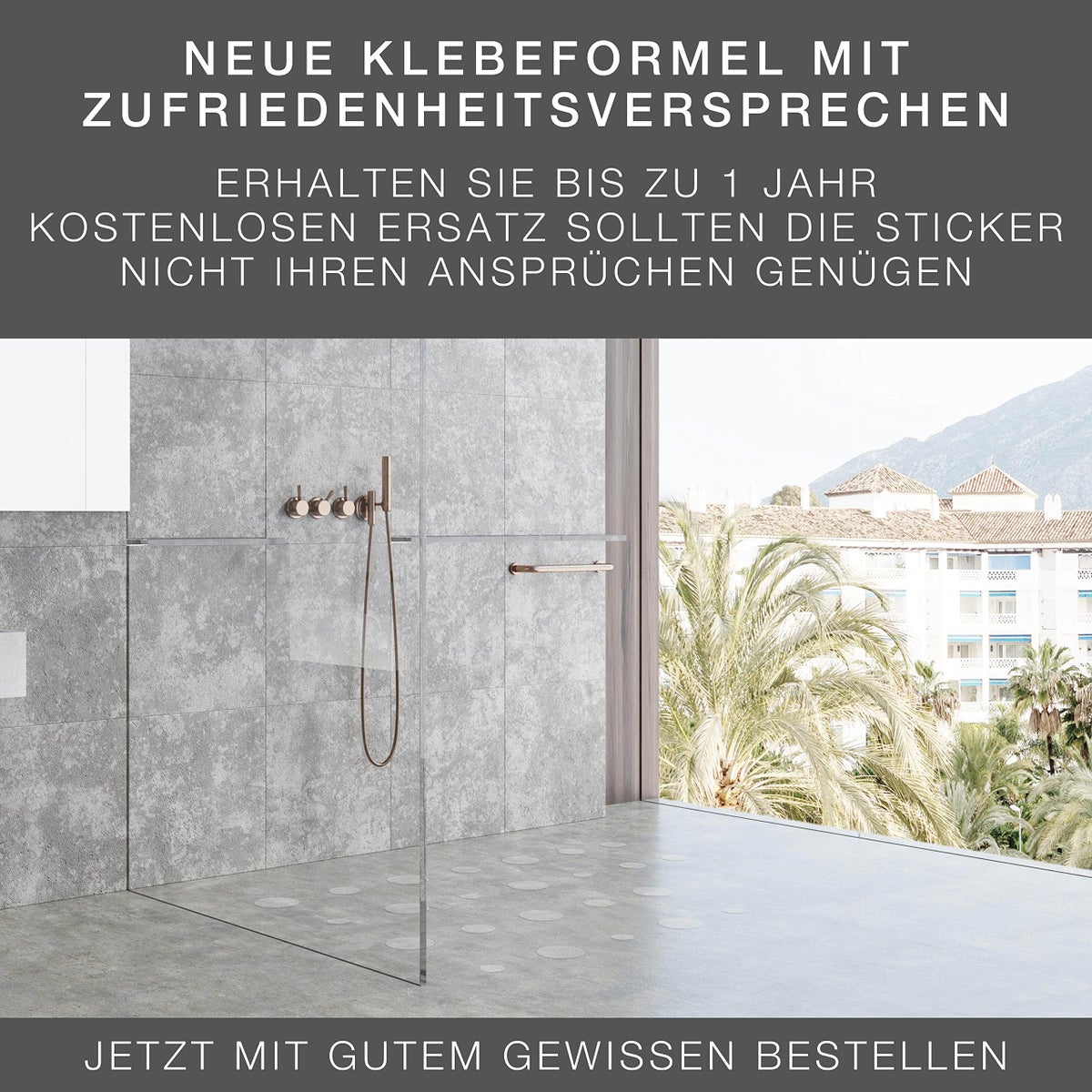 VMbathrooms 24-delige antislipstickers voor bad en douche - Transparante antislipmatten - Zelfklevende badstickers - Ronde douchematten + gratis e-book