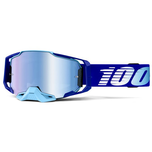100% - Masque Armega Royal - Blue mirror Bleu / Blanc
