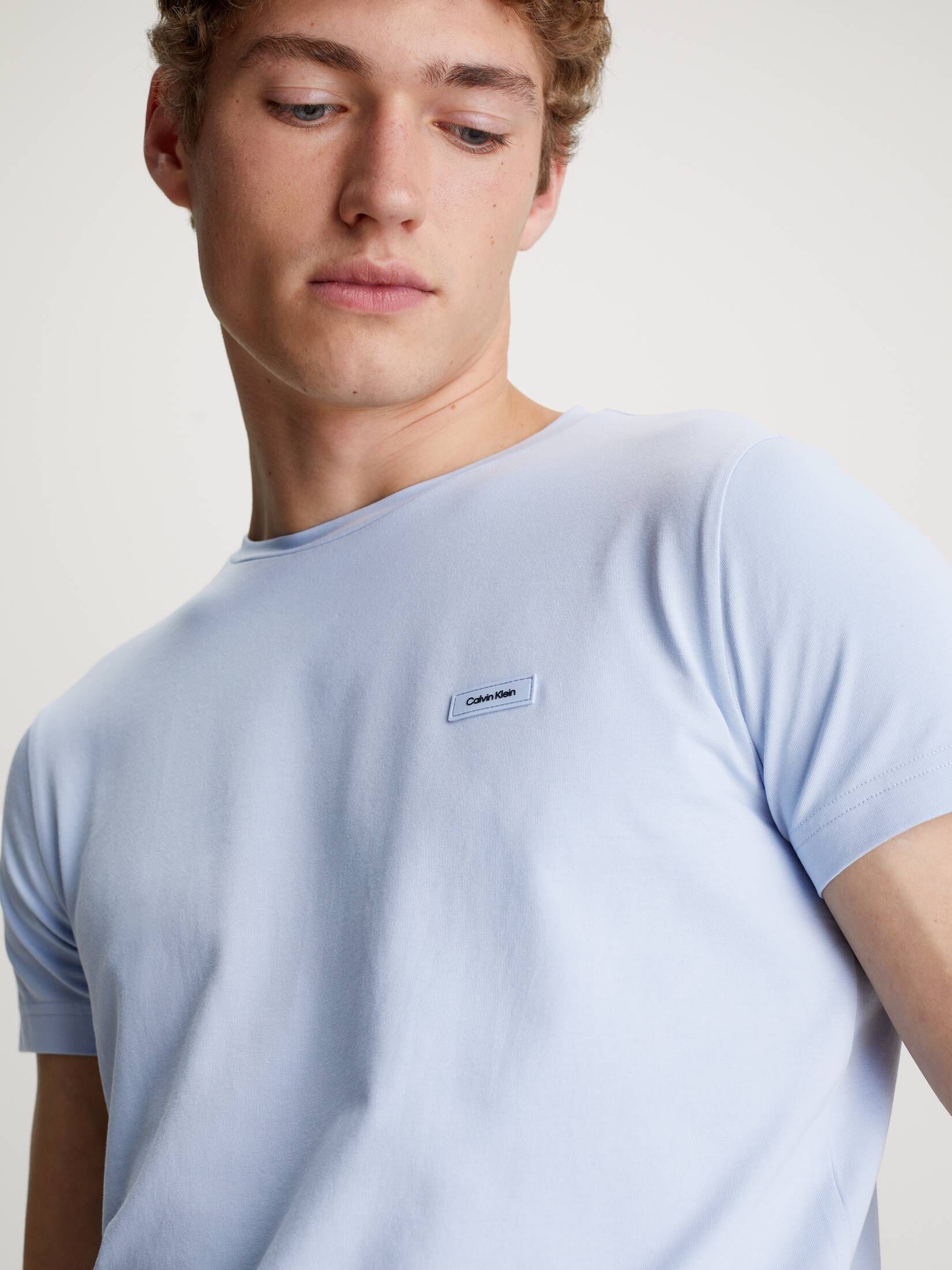 CALVIN KLEIN| Herren T-Shirt aus Stretch-Jersey Slim Fit