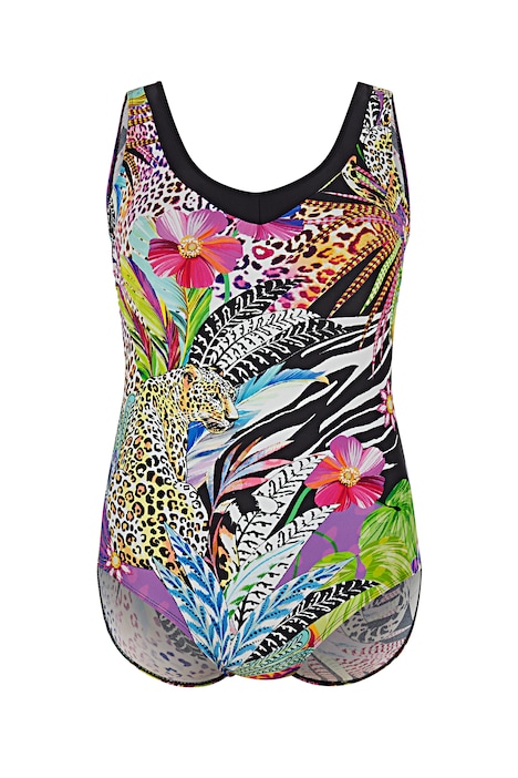 Badeanzug, Softschalen, Animalprint, tiefer Rückenausschnitt